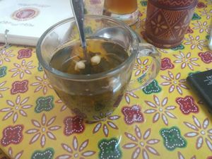 Green tea at Wayang in Frankfurt