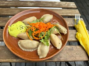 Damplings  at Bistro Jaglana in Szczecin