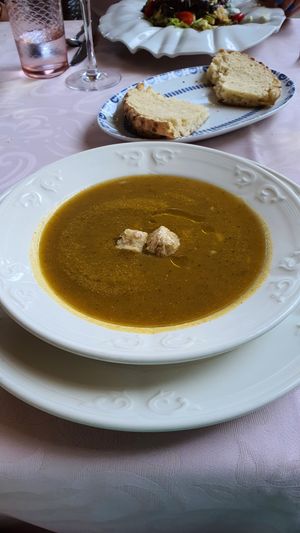 Vegetable soup (parsnip) at Goya in Funchal