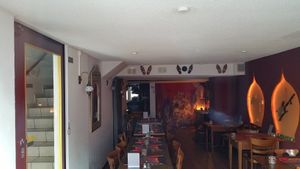 Interior (when closed) at Café Damascus in Zofingen
