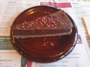 Chocolate & raspberry torte at Lounges - Alcampo Lounge in Brighton