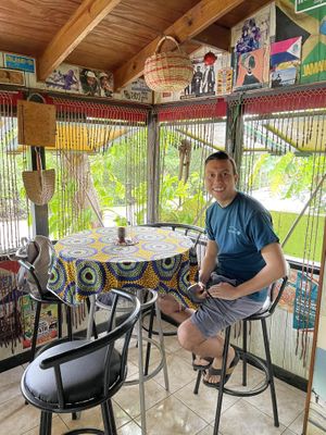 Very airy and comfortable at Freedom Fighters Ital Shack in Philipsburg