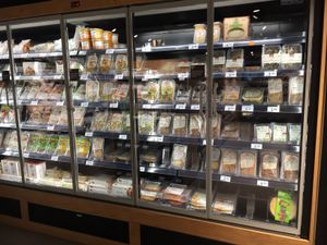 Fridge  at Carrefour Bio in Barcelona