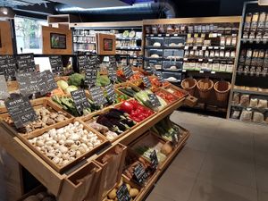 fresh fruits/veg at Carrefour Bio in Barcelona