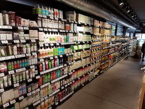 body and care products at Carrefour Bio in Barcelona