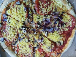 Pizza Maria vegan at Cesar's Pizzeria in Bad Nauheim