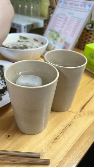Coconut water 🥥   at Com Pho Chay Tu Bi in Hanoi