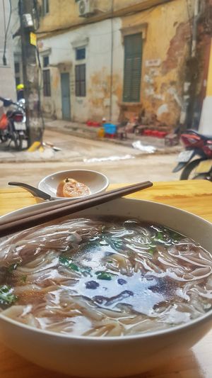 pho tu bin noodle soup at Com Pho Chay Tu Bi in Hanoi