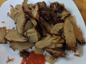 Amazing grilled monkey’s head mushroom at Com Pho Chay Tu Bi in Hanoi