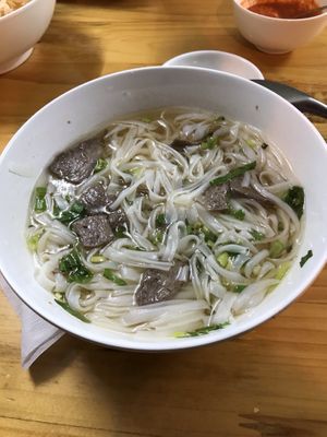 “Beef” pho at Com Pho Chay Tu Bi in Hanoi