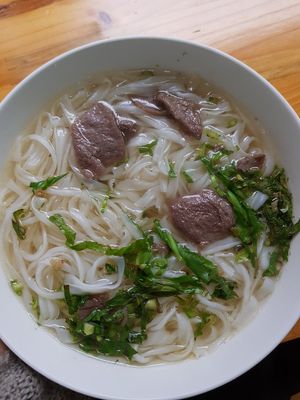 amazing vegan "pho" at Com Pho Chay Tu Bi in Hanoi