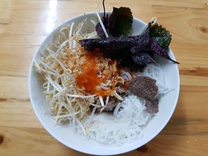 noodles "tu bi" style at Com Pho Chay Tu Bi in Hanoi