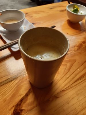 Pineapple juice at Com Pho Chay Tu Bi in Hanoi