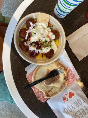 Got the falafel!  at Naf Naf Grill in Bloomington