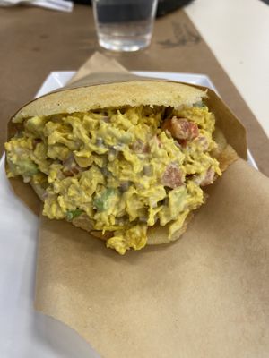 Chik’n Salad Arepa at Norma's Plant Based Cuisine in Altamonte Springs