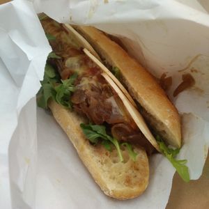 french dog at Falafresh - Food Truck in Montreuil-sous-bois