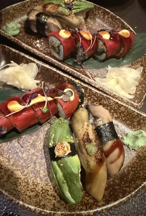 Green vegan menu  at Sticks N Sushi in Copenhagen