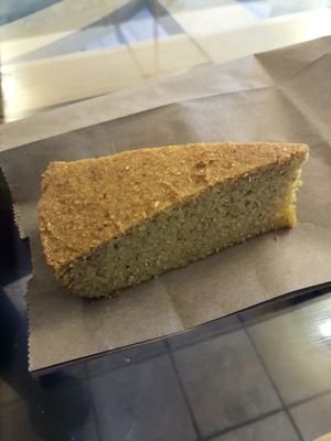 Vegan cornbread   at Green Cuisine Vegetarian Restaurant in Victoria