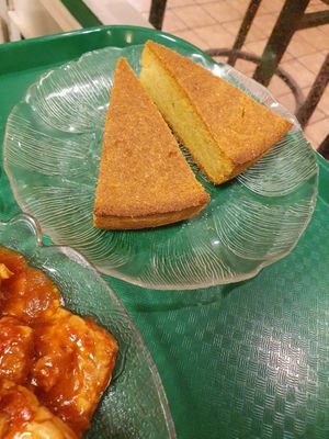 Cornbread at Green Cuisine Vegetarian Restaurant in Victoria