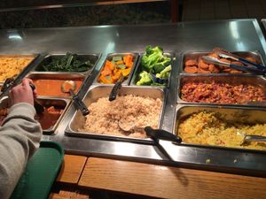 Buffet at Green Cuisine Vegetarian Restaurant in Victoria