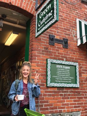 A highlight of my 2018 Alaska and Canadian summer at Green Cuisine Vegetarian Restaurant in Victoria