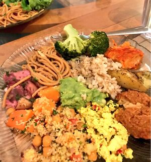 Nom nom at Green Cuisine Vegetarian Restaurant in Victoria