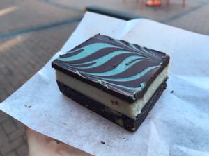 Mint not Nanaimo bar - a fave! at Green Cuisine Vegetarian Restaurant in Victoria