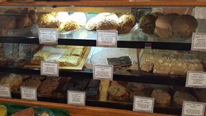 Display Cabinet at Green Cuisine Vegetarian Restaurant in Victoria