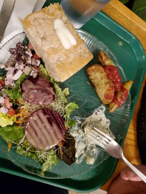 buffet assortment. Pay by weight except bread is by piece. at Green Cuisine Vegetarian Restaurant in Victoria