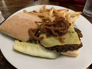 Vegan burger  at Sage on Laurel in Brainerd