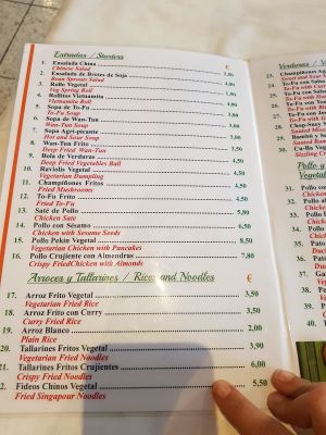 Vegan Mwnu at Gran Mundo in Torremolinos