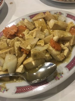 Tofu curry at Gran Mundo in Torremolinos