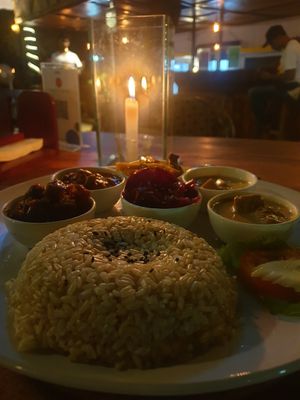 Cosmic sampler platter at Bean Me Up in Goa