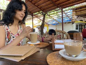 Vegan coffee and tea after long time  at Bean Me Up in Goa