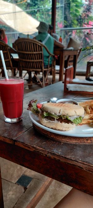 Bean burger, ABC at Bean Me Up in Goa