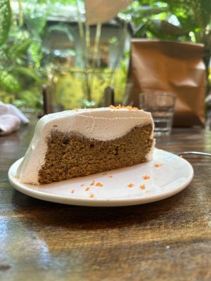Carrot cake  at Bean Me Up in Goa