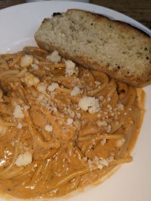 Pasta al americano at Bean Me Up in Goa