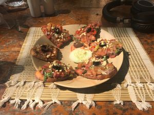 Bruschetta  at Bean Me Up in Goa