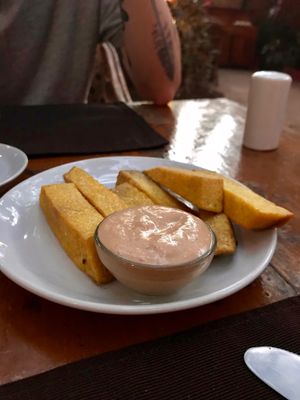 Yam Chips at Bean Me Up in Goa