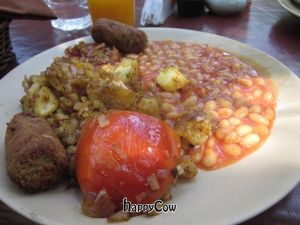 English breakfast at Bean Me Up in Goa