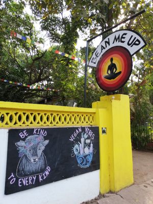Entrance at Bean Me Up in Goa