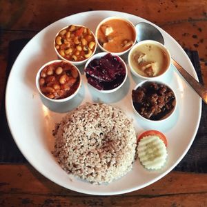 cosmic sampler platter - a bit of everything at Bean Me Up in Goa
