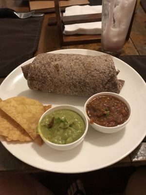 Wild burrito  at Bean Me Up in Goa