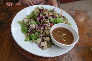 Make your own salad  at Bean Me Up in Goa