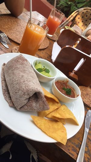 Vegan Burrito at Bean Me Up in Goa