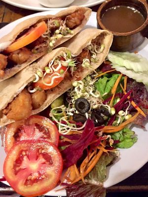 Tempeh Steak Sandwich  at Bean Me Up in Goa