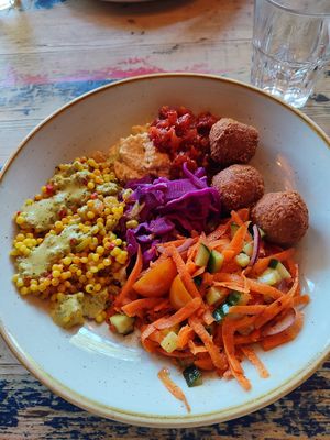 Falafel bowl at Lounges - Otto Lounge  in Heswall