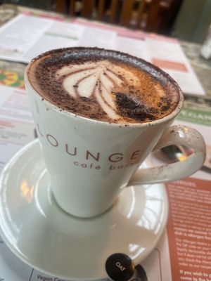 Hot chocolate with oat milk   at Racconto Lounge  in Bury