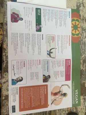 Vegan menu   at Racconto Lounge  in Bury