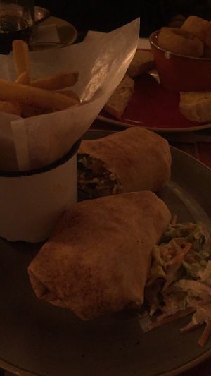 Falafel burrito  at Racconto Lounge  in Bury